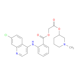 N-Methyl-3-piperidyl N-(7-chloro-4-quinolyl)anthraniloyloxyacetate