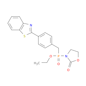 Phosphinic acid,[[4-(2-benzothiazolyl)phenyl]methyl](2-oxo-3-oxazolidinyl)-, ethyl ester (9CI)