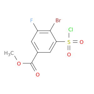 methyl 4-bromo-3-(chlorosulfonyl)-5-fluorobenzoate