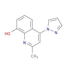 8-Quinolinol,2-methyl-4-(1H-pyrazol-1-yl)-