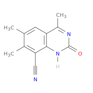 8-Quinazolinecarbonitrile, 1,2-dihydro-4,6,7-trimethyl-2-oxo-
