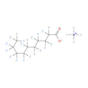 癸酸,2,2,3,4,4,5,5,6,6,7,7,8,8,9,9,10,10,10-非氟-,铵盐(1：1)