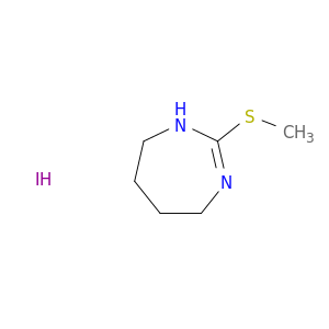 4,5,6,7-Tetrahydro-2-(methylthio)-1H-1,3-diazepine hydriodide