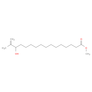 15-Hexadecenoic acid, 14-hydroxy-15-methyl-, methyl ester