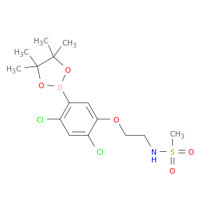 2,4-Dichloro-5-(2-(methanesulfonylamino)ethoxy)phenylboronic acid, pinacol ester