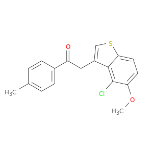 Ethanone, 2-(4-chloro-5-methoxybenzo[b]thien-3-yl)-1-(4-methylphenyl)-