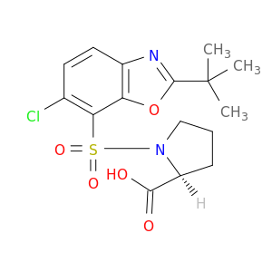 L-Proline, 1-[[6-chloro-2-(1,1-dimethylethyl)-7-benzoxazolyl]sulfonyl]-