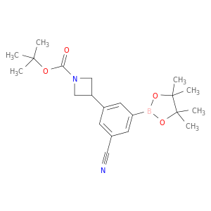 tert-Butyl 3-(3-cyano-5-(4,4,5,5-tetramethyl-1,3,2-dioxaborolan-2-yl)phenyl)azetidine-1-carboxylate