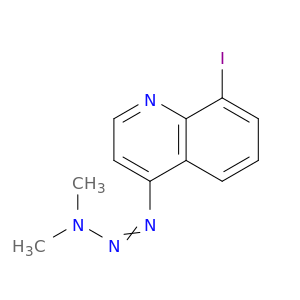 N-(8-IODO(QUINOLIN-4-YL))DIAZENYL-N-METHYL-METHANAMINE