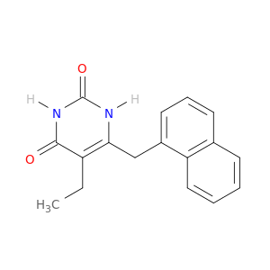 2,4(1H,3H)-Pyrimidinedione, 5-ethyl-6-(1-naphthalenylmethyl)-