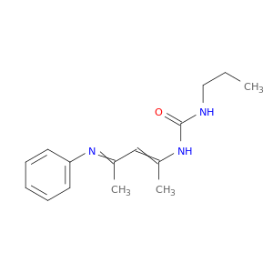 Urea, N-[1-methyl-3-(phenylimino)-1-butenyl]-N'-propyl-