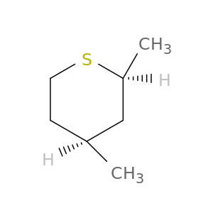 2H-Thiopyran, tetrahydro-2,4-dimethyl-, cis-