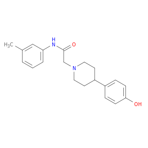 1-Piperidineacetamide, 4-(4-hydroxyphenyl)-N-(3-methylphenyl)-