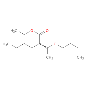 Hexanoic acid, 2-(1-butoxyethylidene)-, ethyl ester