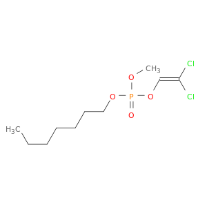 Phosphoric acid,2,2-dichloroethenyl heptyl methyl ester