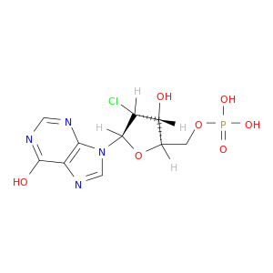 2'-chloro-2'-deoxyinosine 5'-(dihydrogen phosphate)