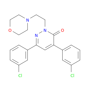 3(2H)-Pyridazinone,4,6-bis(3-chlorophenyl)-2-[2-(4-morpholinyl)ethyl]-