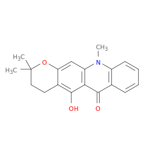 6H-Pyrano[3,2-b]acridin-6-one,2,3,4,11-tetrahydro-5-hydroxy-2,2,11-trimethyl-