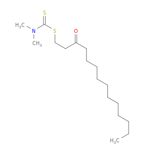 Carbamodithioic acid, dimethyl-, 3-oxotetradecyl ester