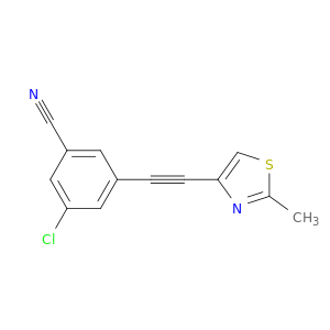 Benzonitrile, 3-chloro-5-[(2-methyl-4-thiazolyl)ethynyl]-