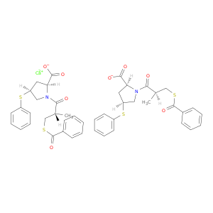 [(4S)-3-(苯甲酰硫基)-2(S)-甲基丙酰-4-(苯硫基)-L-脯氨酸]钙盐