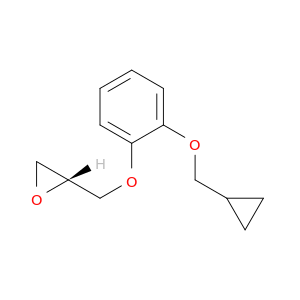 Oxirane, [[2-(cyclopropylmethoxy)phenoxy]methyl]-, (R)-