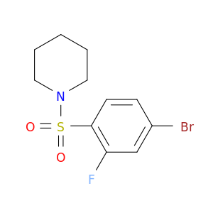 1-[(4-溴-2-氟苯基)磺酰基]哌啶