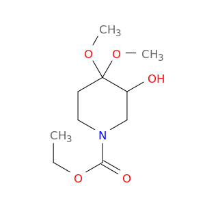 1-哌啶羧酸,3-羟基-4,4-二甲氧基-,乙酯