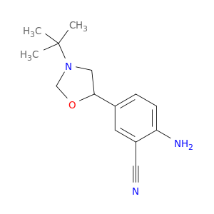 Benzonitrile, 2-amino-5-[3-(1,1-dimethylethyl)-5-oxazolidinyl]-