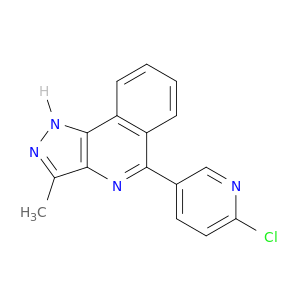 1H-Pyrazolo[4,3-c]isoquinoline, 5-(6-chloro-3-pyridinyl)-3-methyl-
