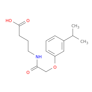 Butanoic acid, 4-[[[3-(1-methylethyl)phenoxy]acetyl]amino]-