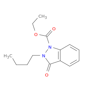 1H-Indazole-1-carboxylic acid, 2-butyl-2,3-dihydro-3-oxo-, ethyl ester