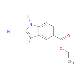Ethyl 2-cyano-3-iodo-1H-indole-5-carboxylate