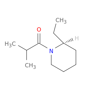 Piperidine, 2-ethyl-1-(2-methyl-1-oxopropyl)-, (S)-
