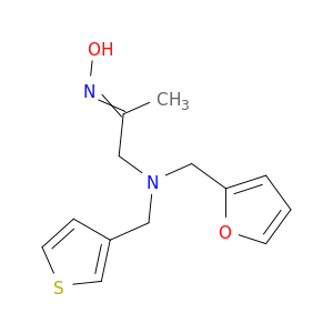 2-Propanone, 1-[(2-furanylmethyl)(3-thienylmethyl)amino]-, oxime