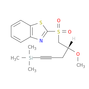 Benzothiazole, 2-[[(2R)-2-methoxy-5-(trimethylsilyl)-4-pentynyl]sulfonyl]-