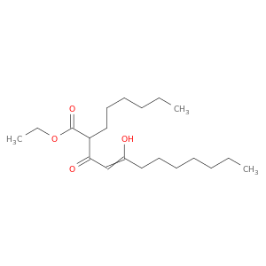 4-Dodecenoic acid, 2-hexyl-5-hydroxy-3-oxo-, ethyl ester
