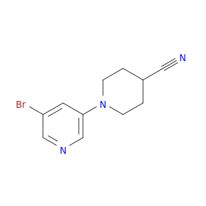1-(5-Bromopyridin-3-yl)piperidine-4-carbonitrile