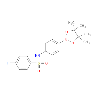 4-氟-N-(4-(4,4,5,5-四甲基-1,3,2-二氧苯甲醛-2-基)苯基)苯磺酰胺
