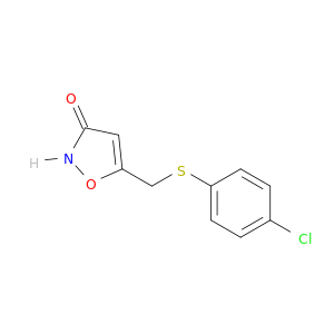 3(2H)-Isoxazolone, 5-[[(4-chlorophenyl)thio]methyl]-