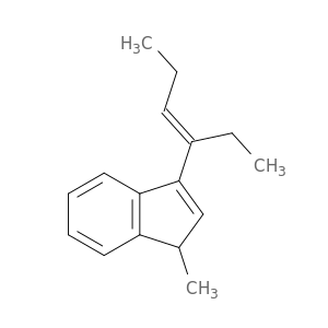 1H-Indene, 3-[(1E)-1-ethyl-1-buten-1-yl]-1-methyl-