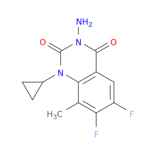2,4(1H,3H)-QUINAZOLINEDIONE, 3-AMINO-1-CYCLOPROPYL-6,7-DIFLUORO-8-METHYL-