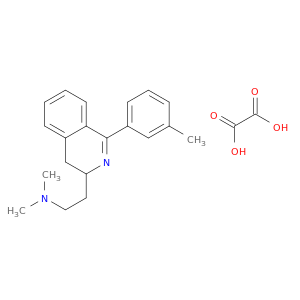 N,N-dimethyl-2-[1-(3-methylphenyl)-3,4-dihydroisoquinolin-3-yl]ethanamine; oxalic acid