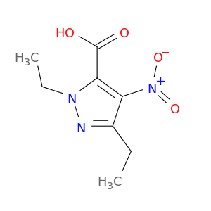 1,3-二乙基-4-硝基-1H-吡唑-5-羧酸
