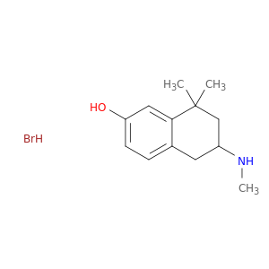 2-Naphthalenol,5,6,7,8-tetrahydro-8,8-dimethyl-6-(methylamino)-, hydrobromide (1:1)
