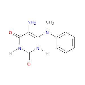 2,4(1H,3H)-Pyrimidinedione, 5-amino-6-(methylphenylamino)-