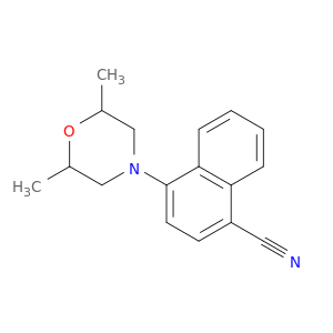 1-Naphthalenecarbonitrile, 4-(2,6-dimethyl-4-morpholinyl)-