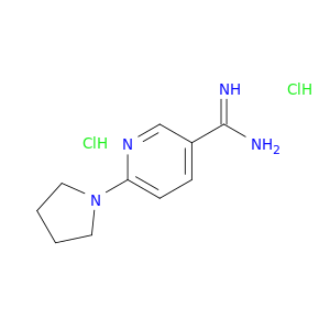 6-(pyrrolidin-1-yl)pyridine-3-carboximidamide dihydrochloride