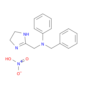 N-Phenyl-N-(phenylmethyl)-4,5-dihydro-1H-imidazole-2-methanamine nitrate