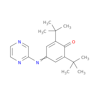 2,5-Cyclohexadien-1-one, 2,6-bis(1,1-dimethylethyl)-4-(pyrazinylimino)-